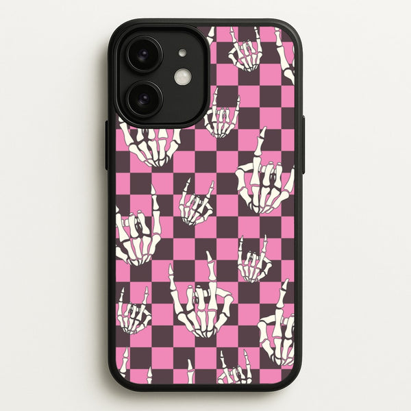 Rock On Skeleton  - Halloween Phone Case for iPhone 11