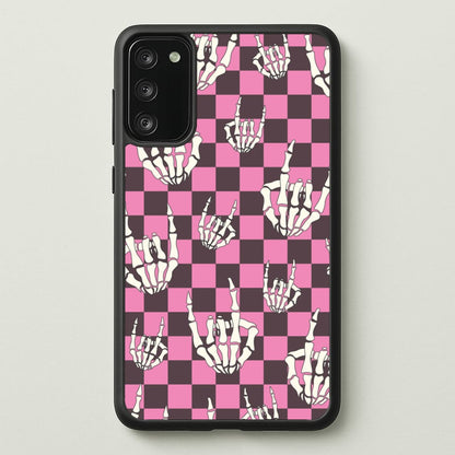 Rock On Skeleton  - Halloween Phone Case for Galaxy S20FE