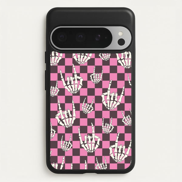 Rock On Skeleton  - Halloween Phone Case for Google Pixel 9 Pro XL