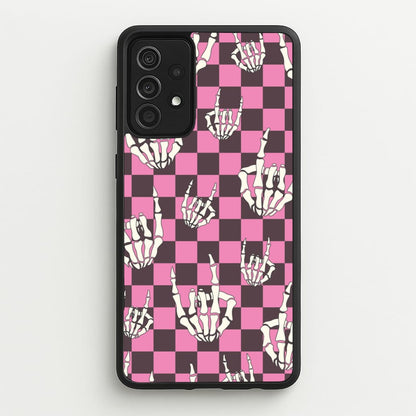 Rock On Skeleton  - Halloween Phone Case for Galaxy A52 / A52s