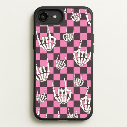 Rock On Skeleton  - Halloween Phone Case for iPhone 6 Plus / 7 Plus / 8 Plus