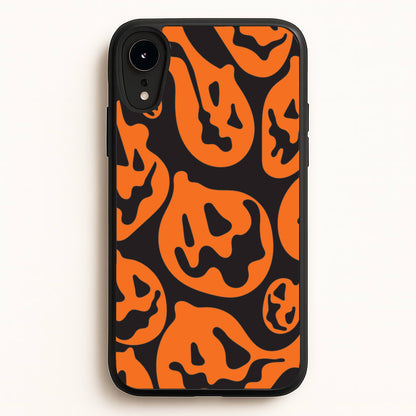 Pumpkin Pattern  - Halloween Phone Case for iPhone XR