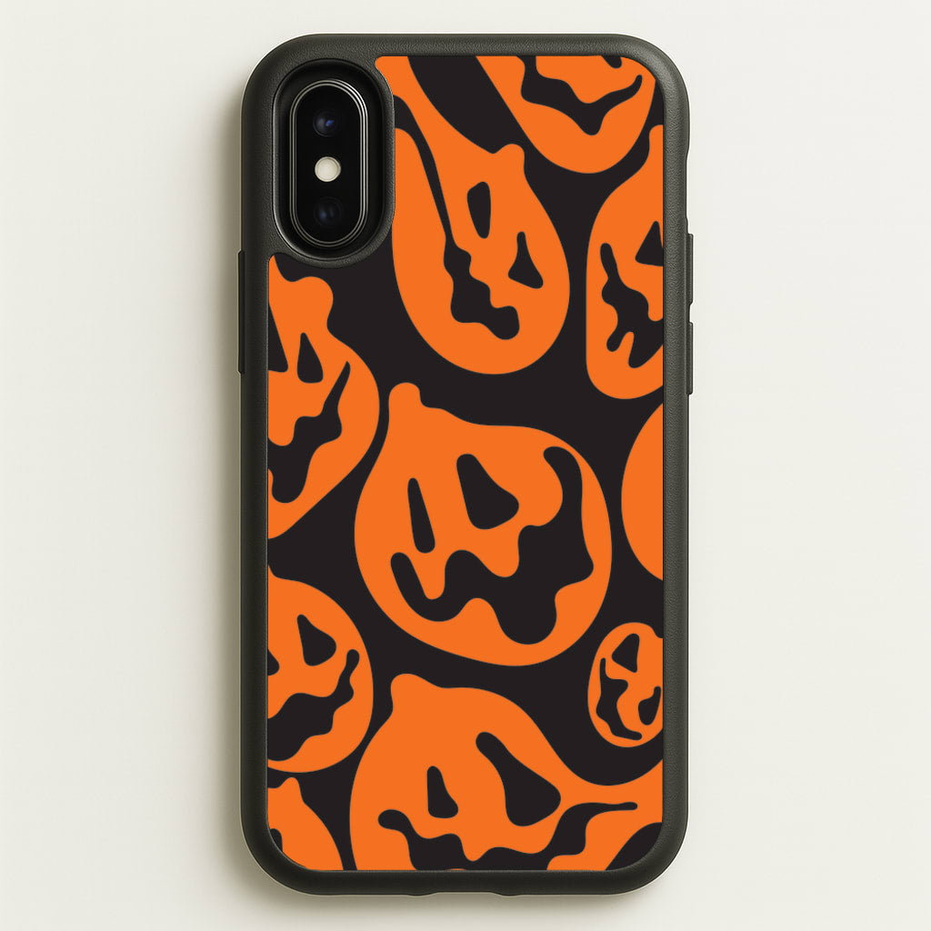 Pumpkin Pattern  - Halloween Phone Case for iPhone X / XS