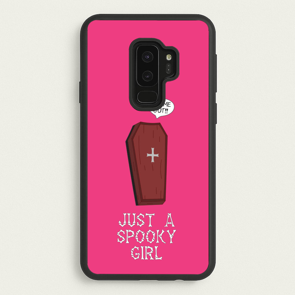 Just A Spooky Girl  - Halloween Phone Case for Galaxy S9 Plus