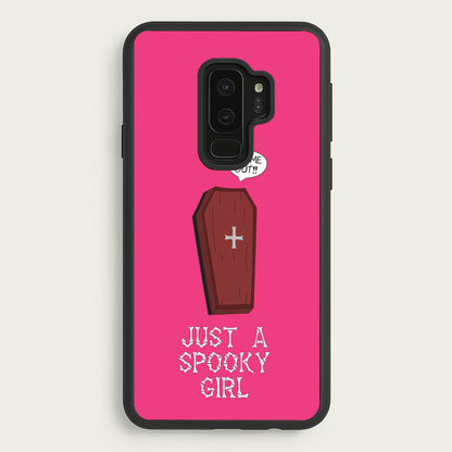 Just A Spooky Girl  - Halloween Phone Case for Galaxy S9 Plus