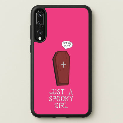 Just A Spooky Girl  - Halloween Phone Case for Huawei P20 Pro