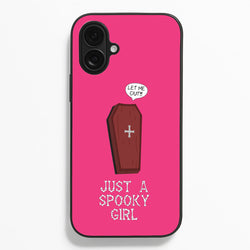 Just A Spooky Girl  - Halloween Phone Case for iPhone 16 Plus