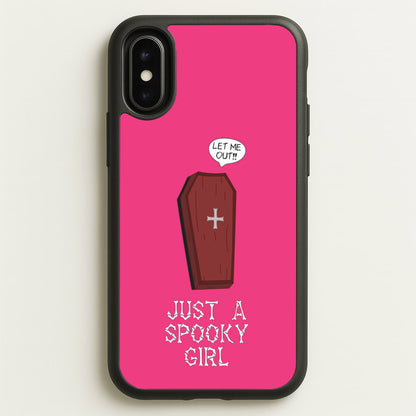 Just A Spooky Girl  - Halloween Phone Case for iPhone X / XS