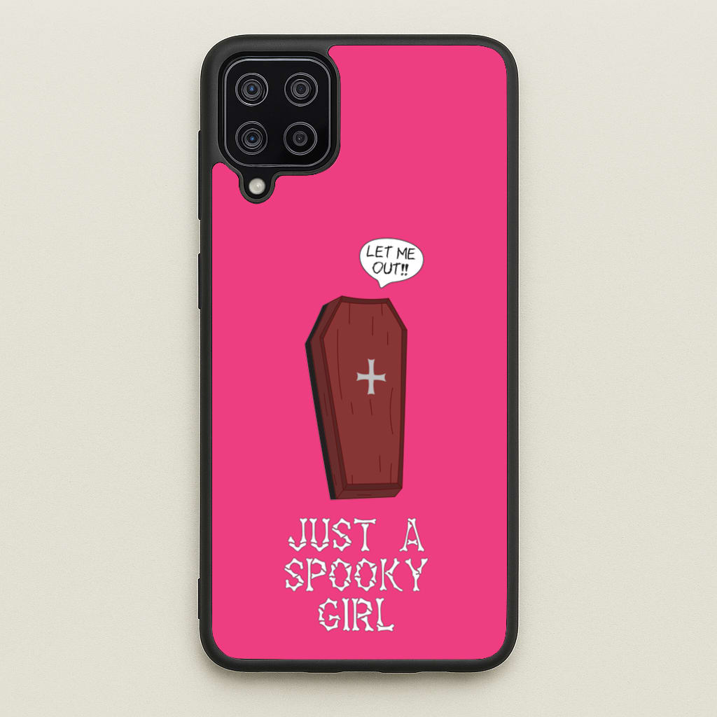 Just A Spooky Girl  - Halloween Phone Case for Galaxy A12