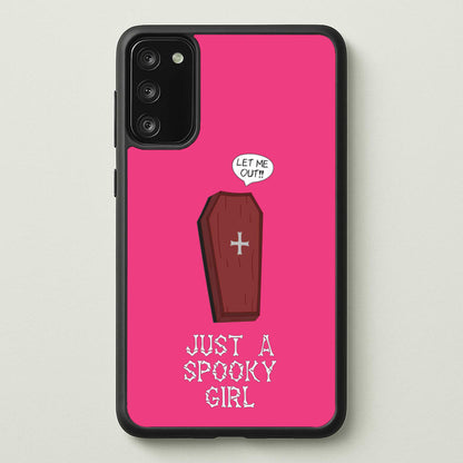 Just A Spooky Girl  - Halloween Phone Case for Galaxy A41