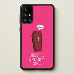Just A Spooky Girl  - Halloween Phone Case for Galaxy A71