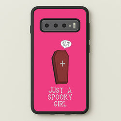 Just A Spooky Girl  - Halloween Phone Case for Galaxy S10 Plus