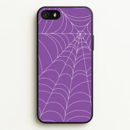 Purple Cobweb Pattern  - Halloween Phone Case for iPhone 5 / 5s / SE 2016