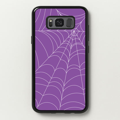 Purple Cobweb Pattern  - Halloween Phone Case for Galaxy S8