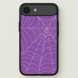 Purple Cobweb Pattern Phone Case for iPhone 17 Air