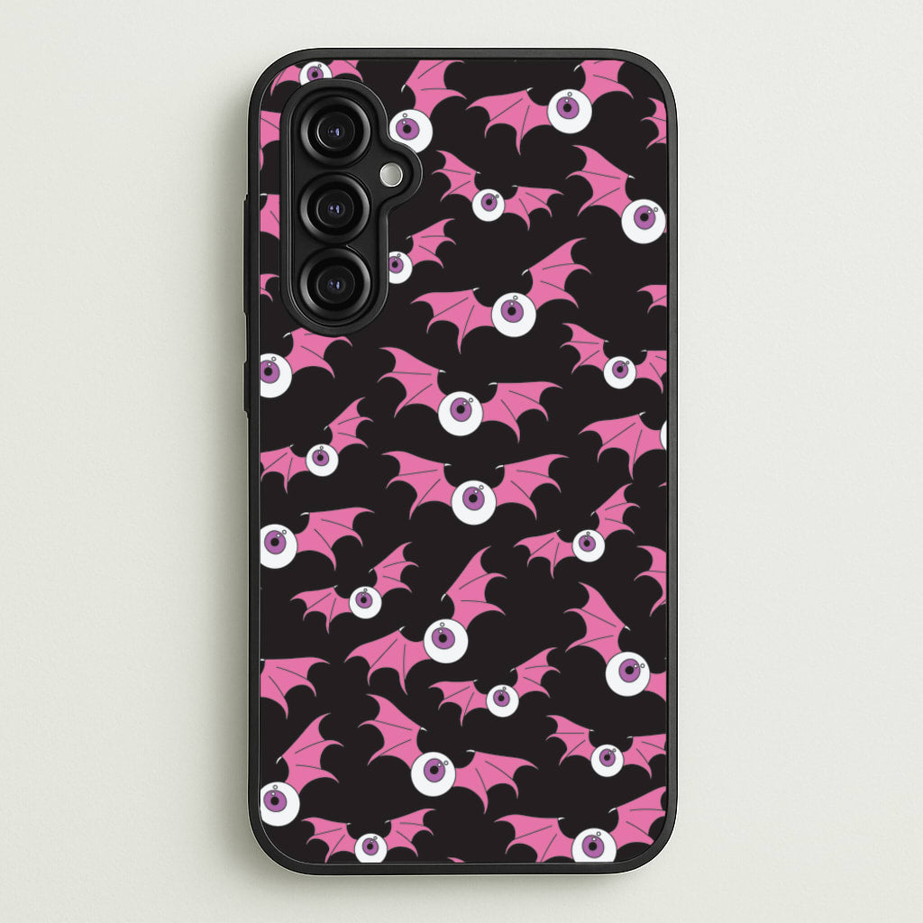Bat Eye Pattern  - Halloween Phone Case for Galaxy A14