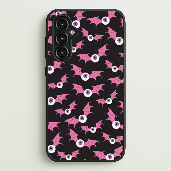 Bat Eye Pattern  - Halloween Phone Case for Galaxy A14
