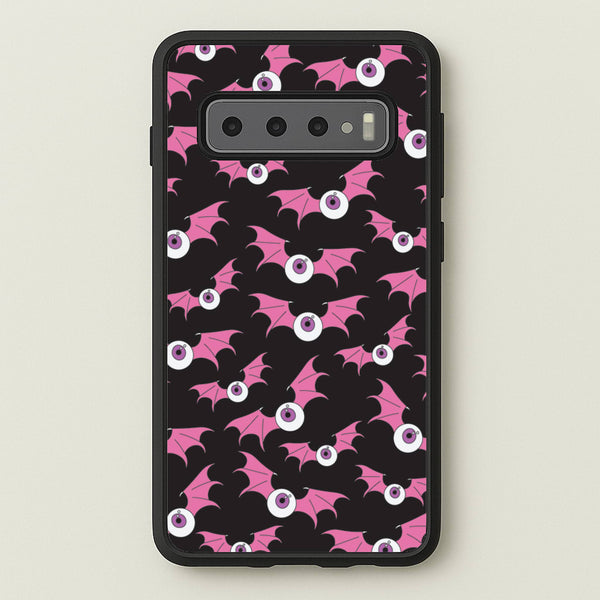 Bat Eye Pattern  - Halloween Phone Case for Galaxy S10
