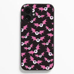 Bat Eye Pattern  - Halloween Phone Case for iPhone 16 Plus