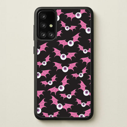 Bat Eye Pattern  - Halloween Phone Case for Galaxy A71