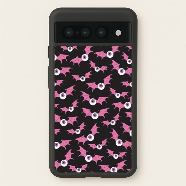 Bat Eye Pattern  - Halloween Phone Case for Google Pixel 7 Pro
