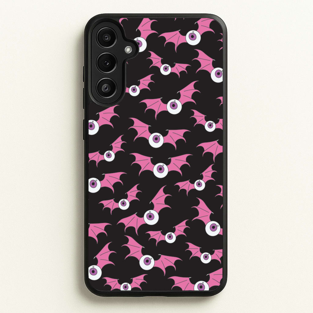 Bat Eye Pattern  - Halloween Phone Case for Galaxy A34