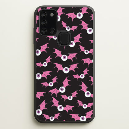 Bat Eye Pattern  - Halloween Phone Case for Galaxy A21s