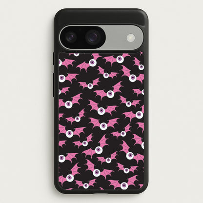 Bat Eye Pattern  - Halloween Phone Case for Google Pixel 9 / 9 Pro