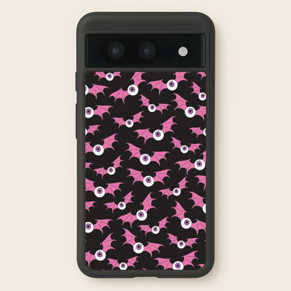 Bat Eye Pattern  - Halloween Phone Case for Google Pixel 8a