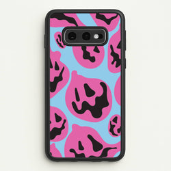 Pumpkin Blue Pattern  - Halloween Phone Case for Galaxy S10e