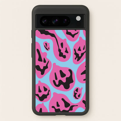 Pumpkin Blue Pattern  - Halloween Phone Case for Google Pixel 8 Pro