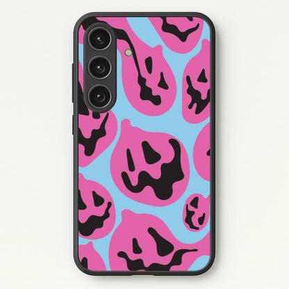 Pumpkin Blue Pattern  - Halloween Phone Case for Galaxy S24 Plus
