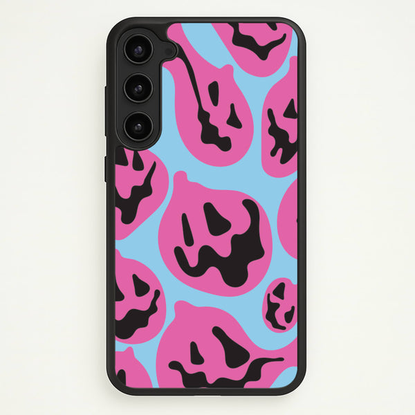 Pumpkin Blue Pattern  - Halloween Phone Case for Galaxy S23 Plus