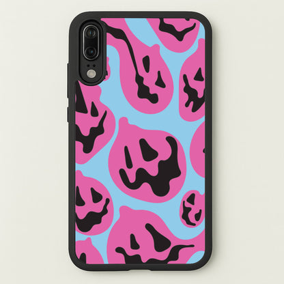 Pumpkin Blue Pattern  - Halloween Phone Case for Huawei P20