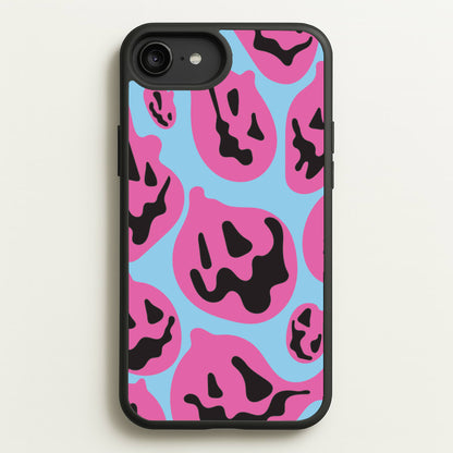 Pumpkin Blue Pattern  - Halloween Phone Case for iPhone 6 Plus / 7 Plus / 8 Plus