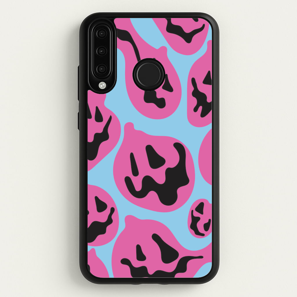 Pumpkin Blue Pattern  - Halloween Phone Case for Huawei P30 Lite