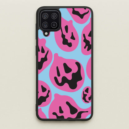 Pumpkin Blue Pattern  - Halloween Phone Case for Galaxy A12