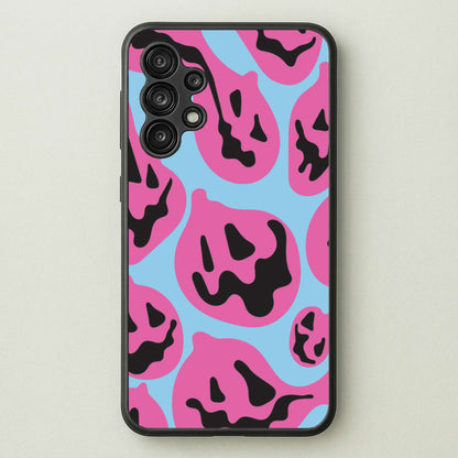 Pumpkin Blue Pattern  - Halloween Phone Case for Galaxy A13