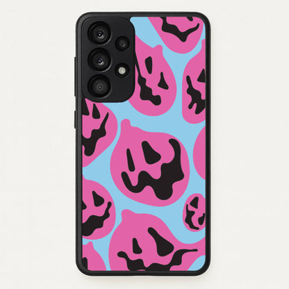 Pumpkin Blue Pattern  - Halloween Phone Case for Galaxy A33