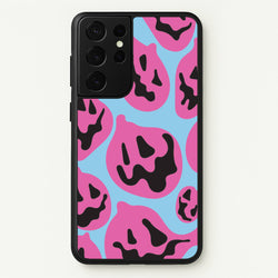 Pumpkin Blue Pattern  - Halloween Phone Case for Galaxy S21 Ultra