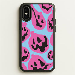 Pumpkin Blue Pattern  - Halloween Phone Case for iPhone X / XS