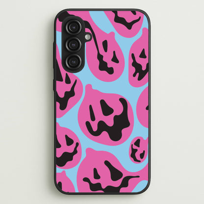 Pumpkin Blue Pattern  - Halloween Phone Case for Galaxy S23FE
