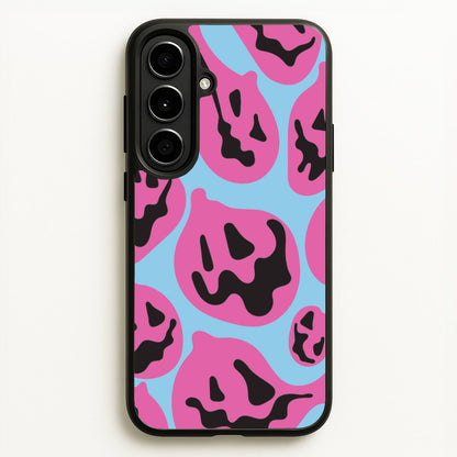 Pumpkin Blue Pattern  - Halloween Phone Case for Galaxy A56