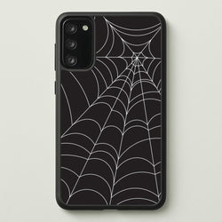 Black Cobwebs Pattern  - Halloween Phone Case for Galaxy S20