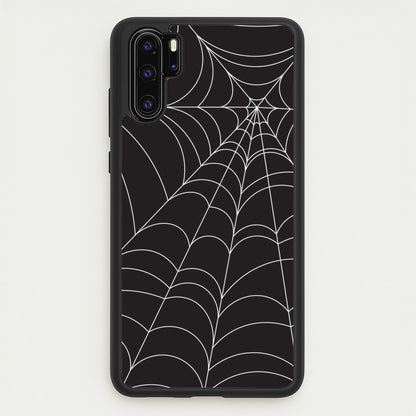 Black Cobwebs Pattern  - Halloween Phone Case for Huawei P30 Pro