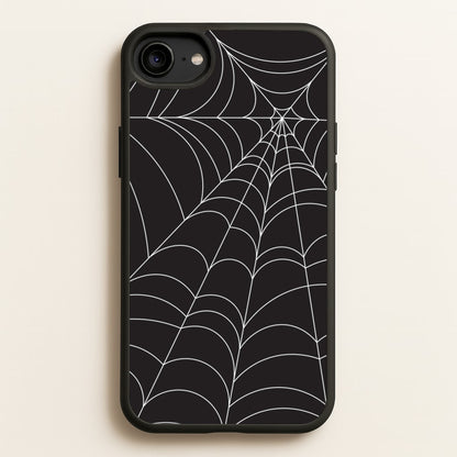 Black Cobwebs Pattern  - Halloween Phone Case for iPhone 6 / 7 / 8 / SE