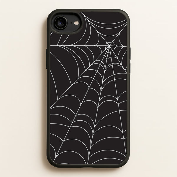 Black Cobwebs Pattern  - Halloween Phone Case for iPhone 6 / 7 / 8 / SE