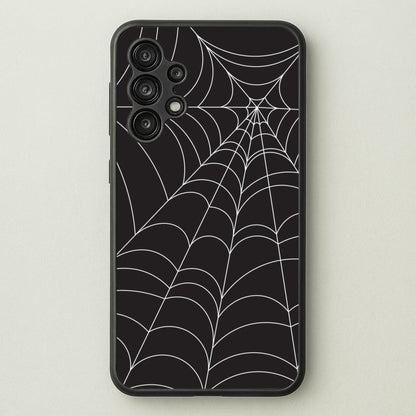 Black Cobwebs Pattern  - Halloween Phone Case for Galaxy A13