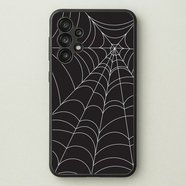 Black Cobwebs Pattern  - Halloween Phone Case for Galaxy A13