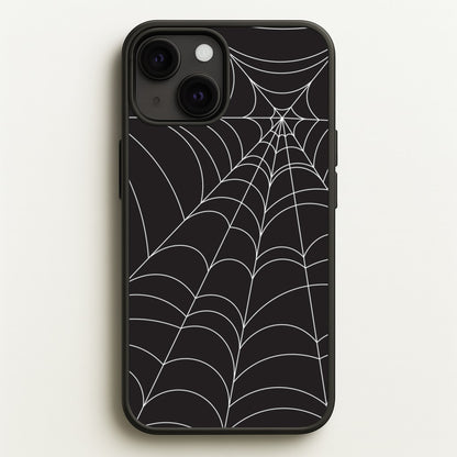 Black Cobwebs Pattern  - Halloween Phone Case for iPhone 13